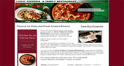 Desktop Screenshot of chrispizzeriaandfamilyrestaurant.com